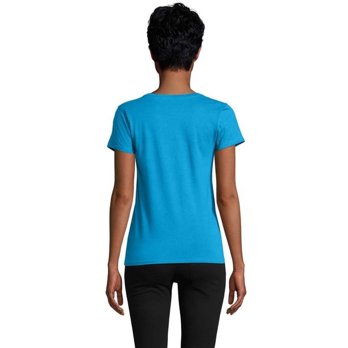 SOLS Dames/Dames Pioneer T-Shirt (Aqua)
