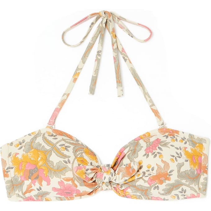 Louise Misha Bikini Top Walnut Rainbow Flowers Größe: XXS | Bikinis Outlet | Damen | Braun