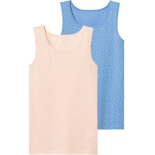 PEPPERTS! 2 kinderhemden (roze/blauw, 146/152)
