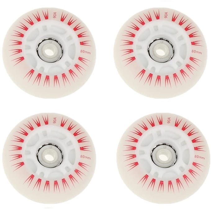Dailygoods - Set van 4 Inline Rolschaats Wielen met LED Verlichting