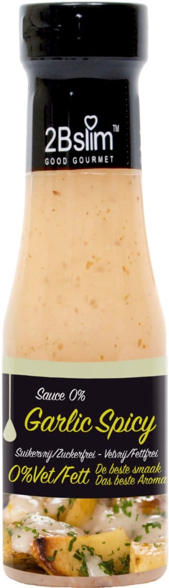 2BSlim Sauzen - Spicy Knoflook - 250 ml