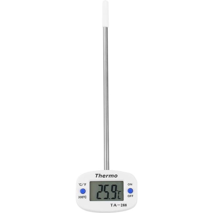 LCD Voedselthermometer Sonde Keuken Koken BBQ Grill Melk Temp Tester white
