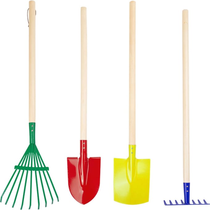 Small Foot - Wooden Children's Garden Tools 4dlg.