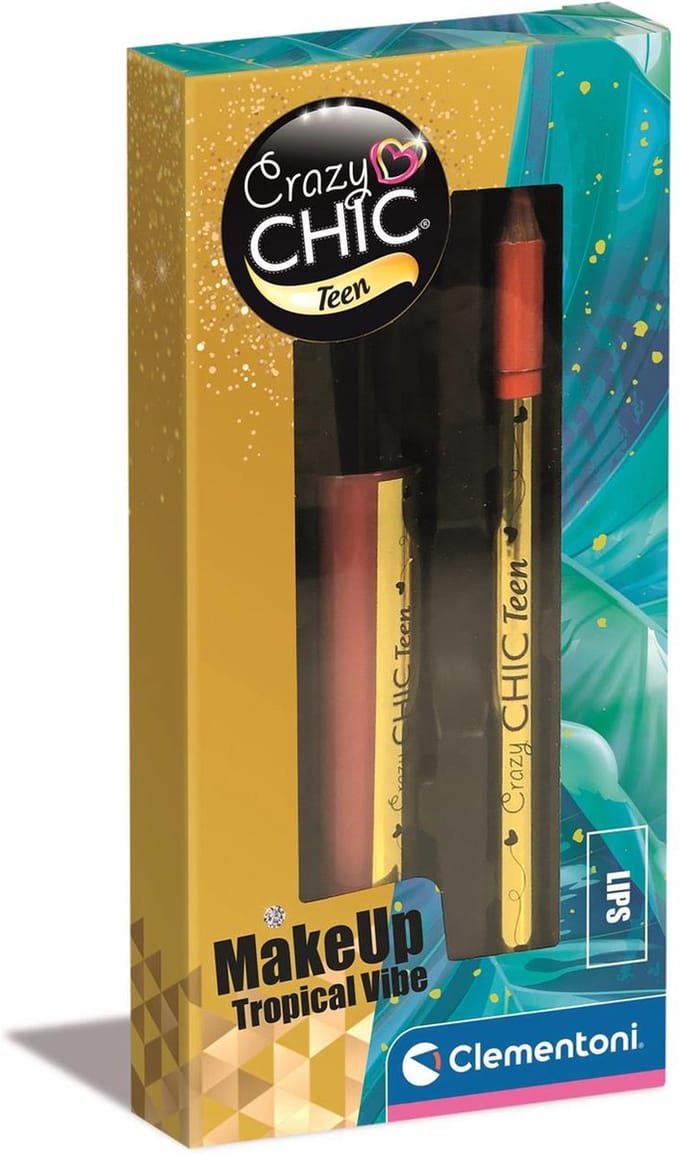 Clementoni - Crazy Chic - Lipgloss - Tropical - Makeup voor kinderen - vanaf 8 jaar
