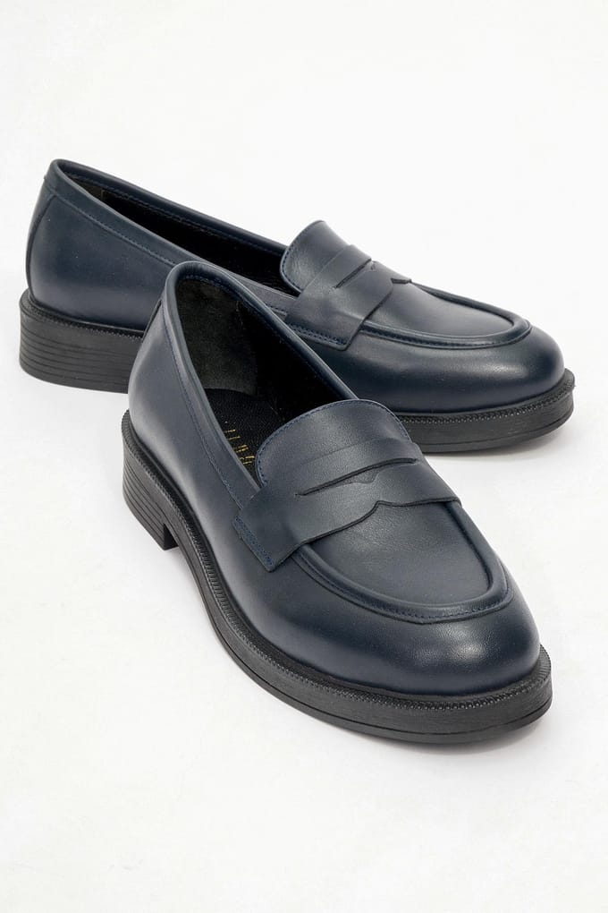 Bree Platform Penny Leren Loafer