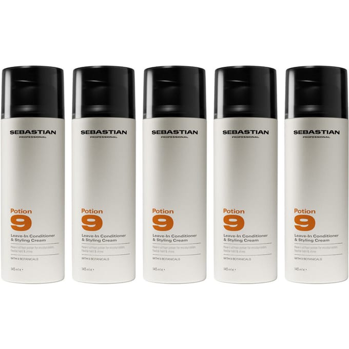 5x Sebastian Potion 9 Leave-In Conditioner & Styling Cream 150ml