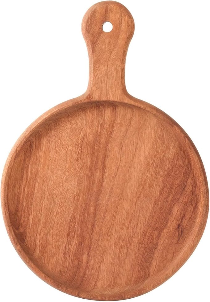 Houten Pizzaplaat - Dienblad - Culinaire Presentatie - Met Handvat - 33 x 23 cm - Bruin