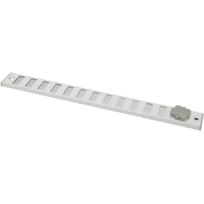 Sencys Schuifrooster 37x4cm Aluminium Wit