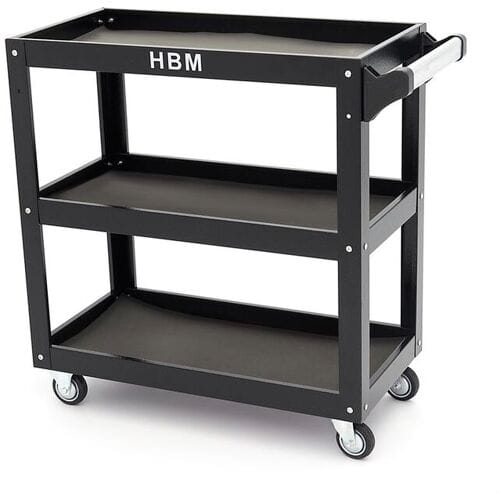 HBM gereedschapstrolley 3 laags, 78,5 cm