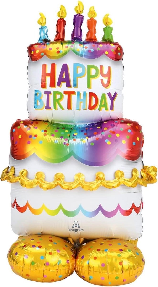 Amscan - Airloonz - Birthday cake (134cm)