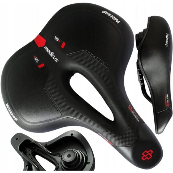 Wittkop Medicus Pro 6.3 Fietszadel - Breed Unisex Zadel - Zwart