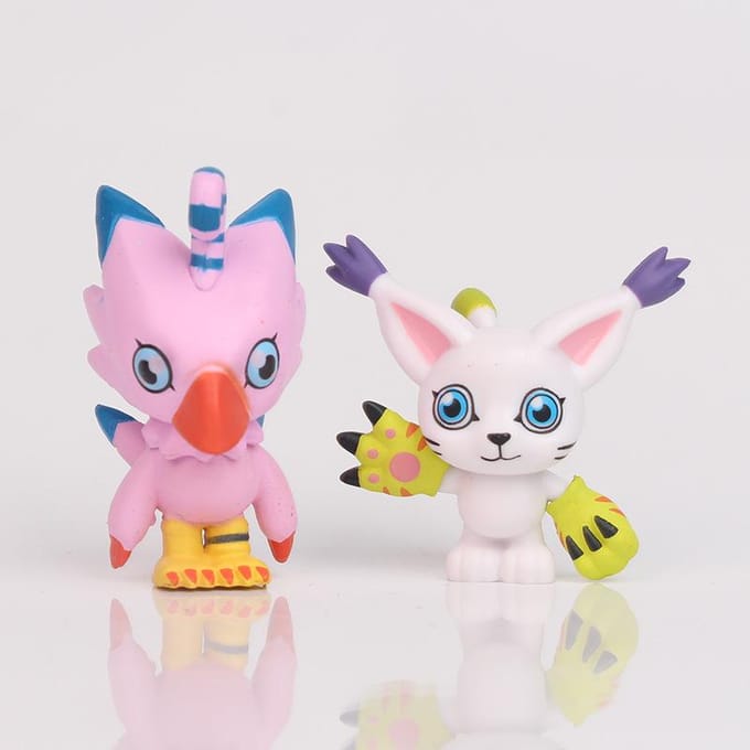 9 stuks/set Japanse Anime Digitale Monster Digimon Figuur Speelgoed pack by bag orange