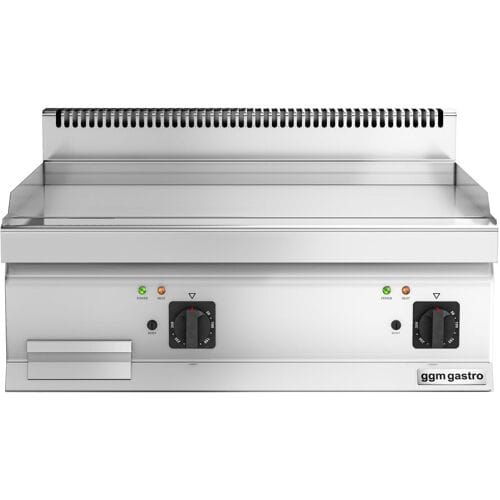 GGM Gastro Elektro Bratplatte - 9 kW - Glatt Zilver