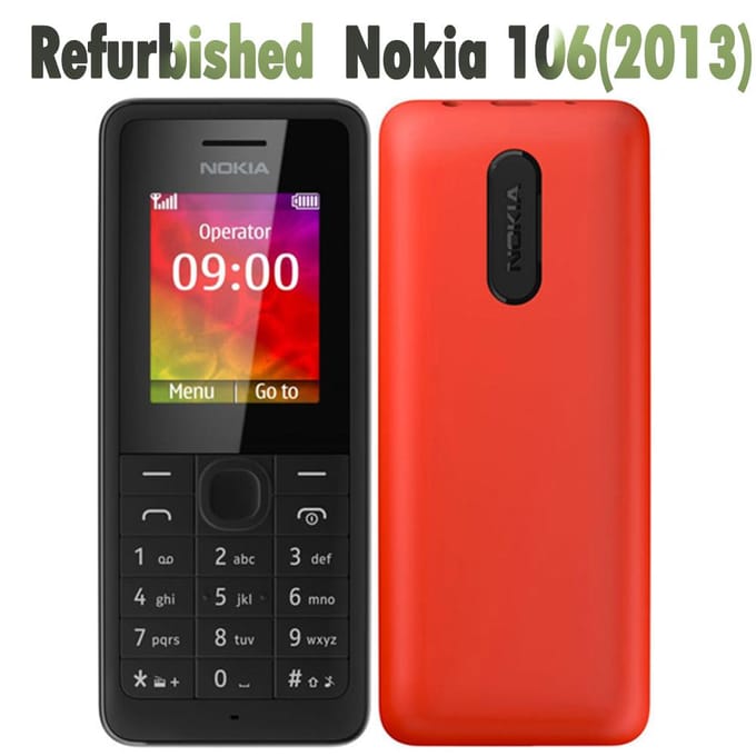 Gereviseerde Nokia Originele Nokia 106(2013) Mobiele telefoon Simple Set