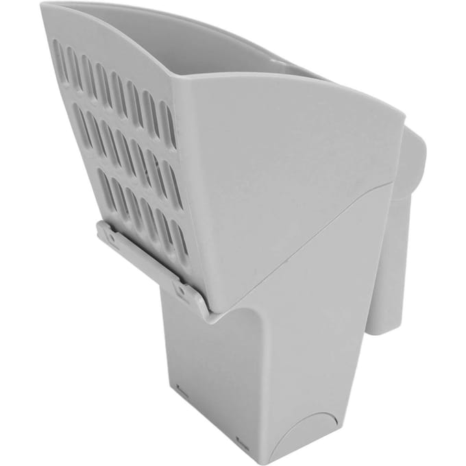 Pelle à Litière pour Chat Multifonctionnelle Pelle à Litière pour Chat en PP avec Sacs pour Système de Pelle à Tamis à Litière Gris gris