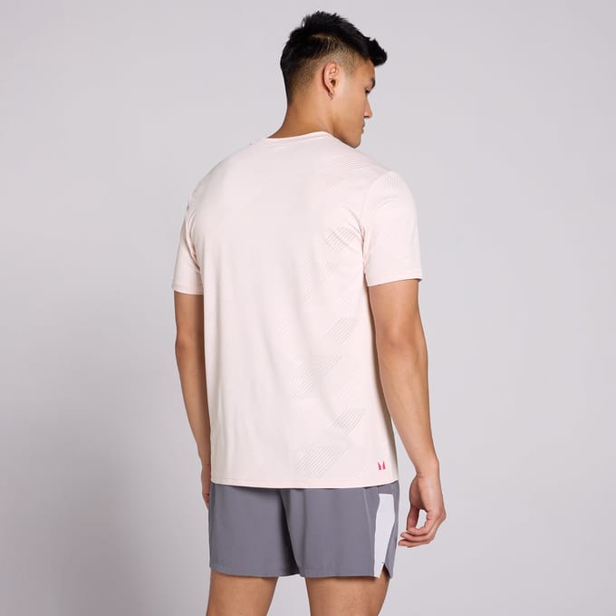 MP Heren Active Training Pillar Grafisch T-Shirt - Chalk Pink - XXXL