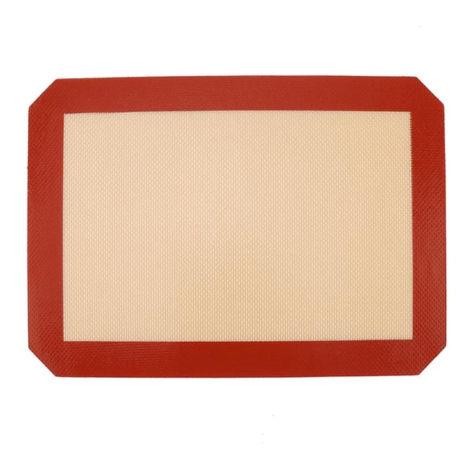Antiaanbak Bakmat Hittebestendig Keuken Oven Wasbare Siliconen Mat 42 * 29.5cm beige