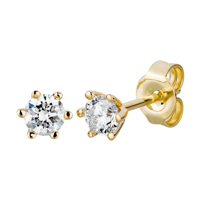 Orolino Ohrringe Gold 585 mit 2x Brillant zus. 0,50 ct.