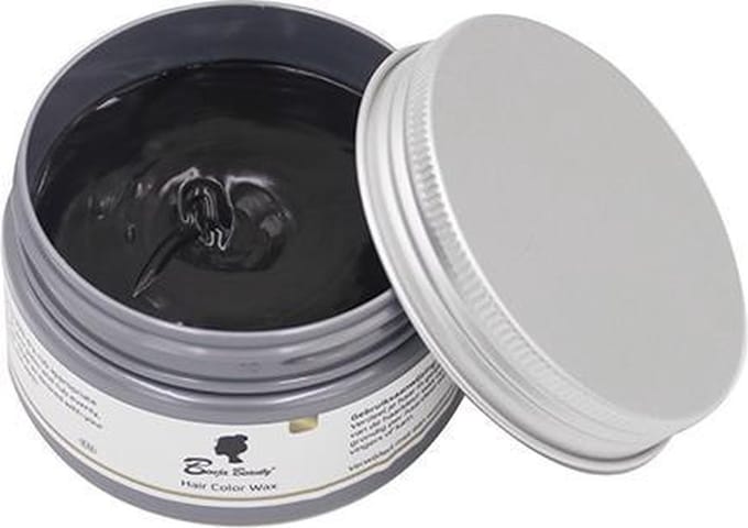 BenjaBeauty Haarwax - Haarkleuring - Haarverf - Carnaval - Halloween - Cosplay - Haarcrème - Zwart
