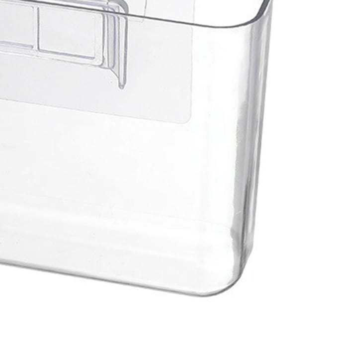 Boîte de Rangement Plastique Transparent Sans Perçage Organisateur Mural pour Téléphone Télécommande white