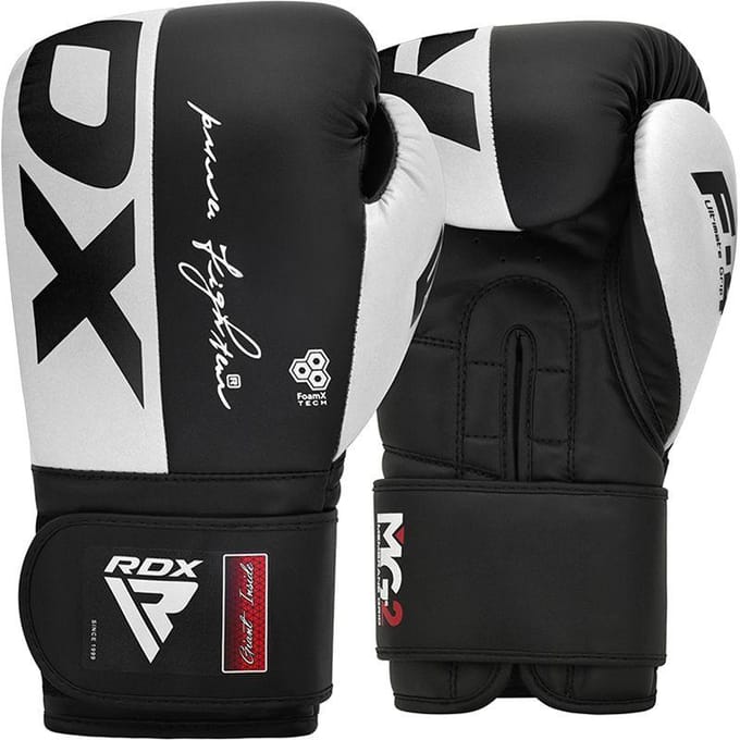 RDX Rex F4 Bokshandschoenen - Boxing gloves - Wit , Zwart - 14 OZ