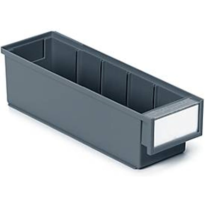 TRESTON magazijnlade 3010, B 92 x D 300 x H 82 mm, 1,3 l, grijs