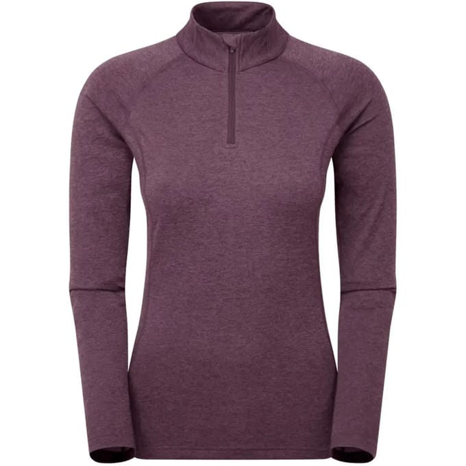 Montane Dart Half Rits Lange Mouw T-shirt Paars M Vrouw