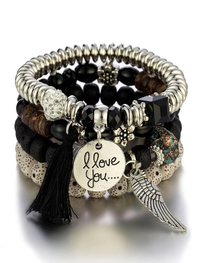 Dames kralenarmbanden set
