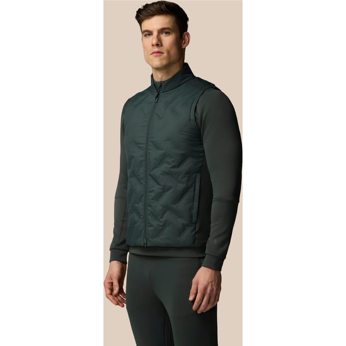Heren Flex Hybride Gilet - Donkergroen