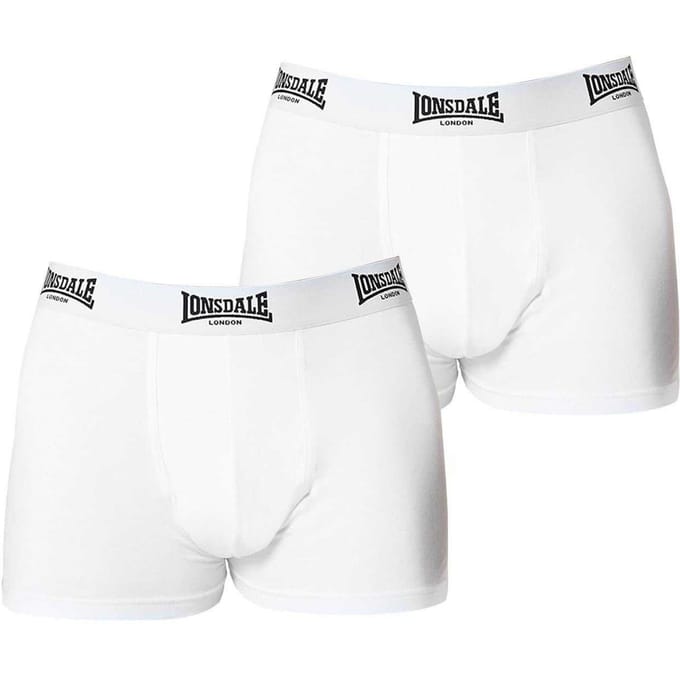 Lonsdale Boxershorts voor heren (Set van 2) (Wit)