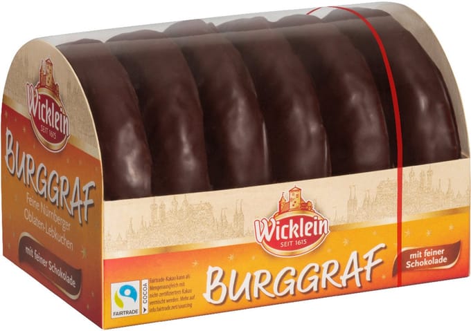Wicklein - Burggraf - Lebkuchen - Nuremberg - Pain d'épices - Kerst - Kerstcadeau