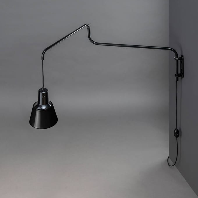 midgard K830 wandlamp, zwart