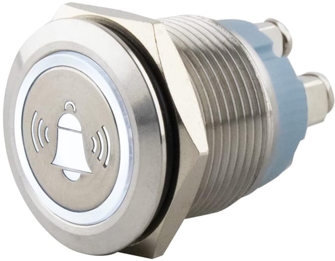 Ronde Drukknoppen RVS met Witte LED Verlichting voor Buitengebruik