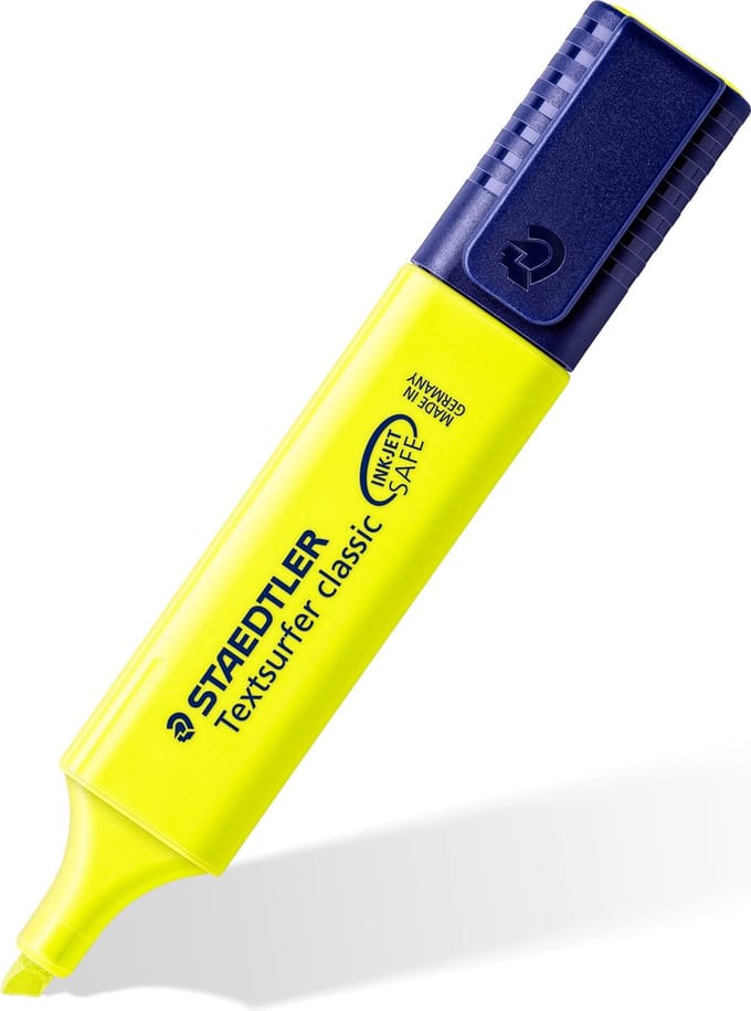 Staedtler - Markeerstift 364 Textsurfer geel | 10 stuks