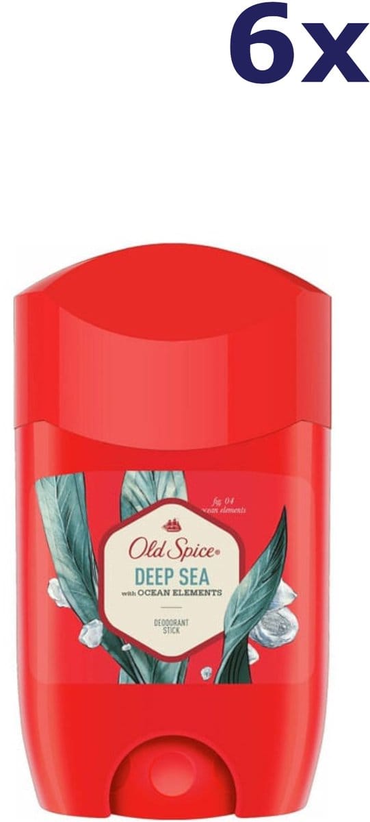 Old Spice Deodorant Stick Deep Sea - 6 x 50 ml