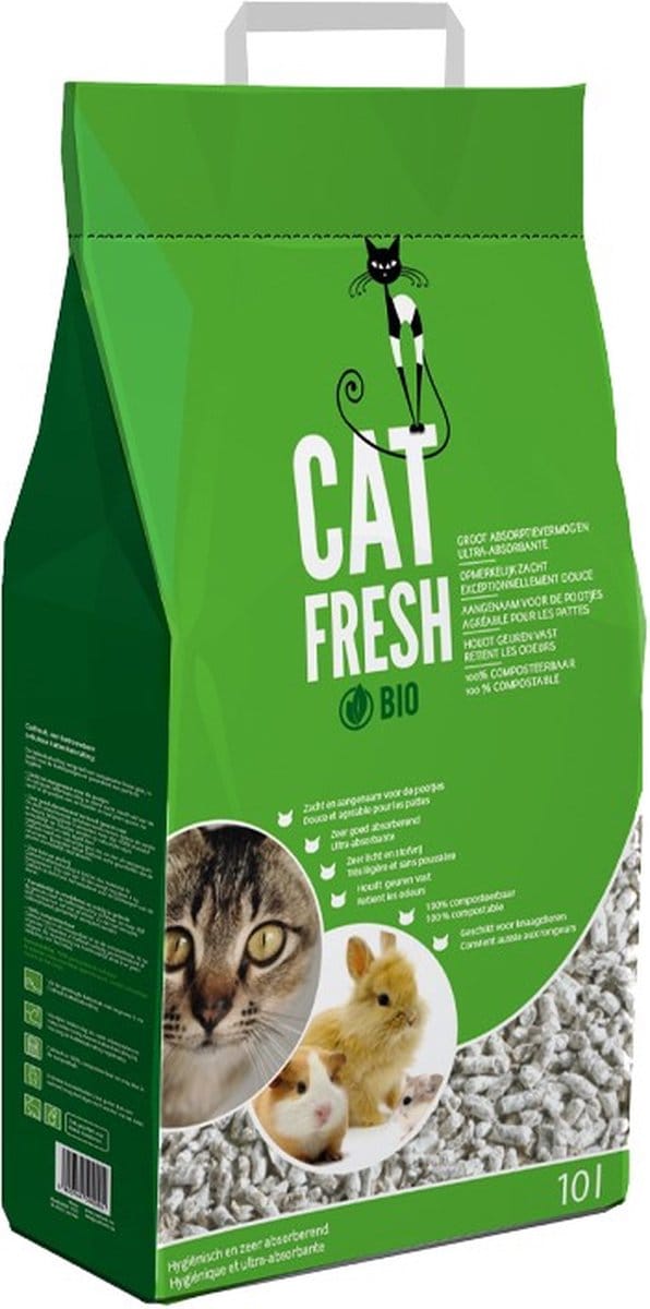Catfresh - Milieuvriendelijke kattenbakvulling van cellulose - 10L