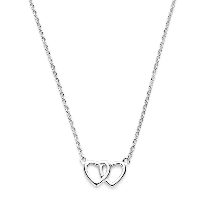 Glams ketting hart 1,3 mm 41 + 4 cm - Zilver