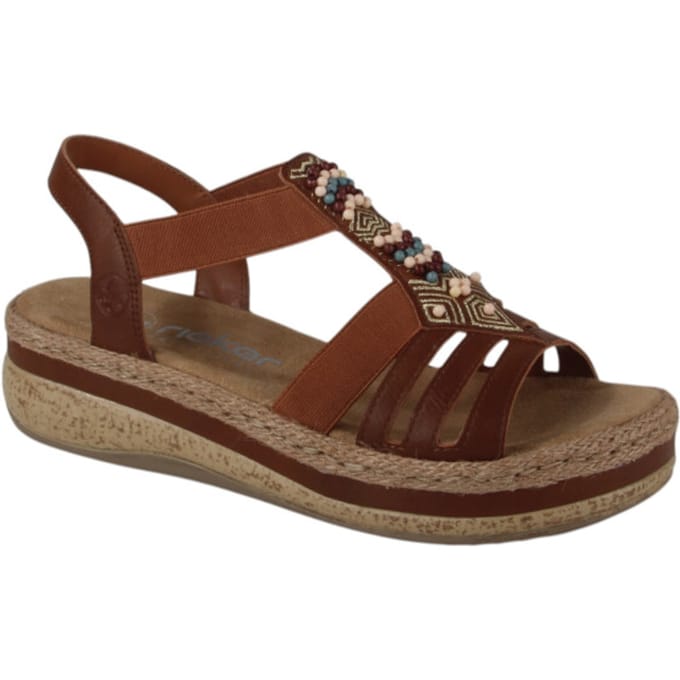 Rieker Sandalen cognac Synthetisch - Dames - Maat 37