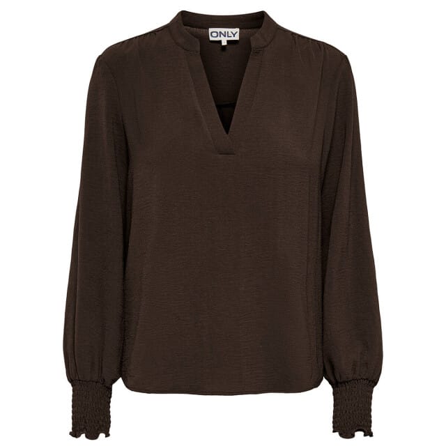 ONLY - ONLMETTE V-NECK LS SMOCK TOP NOOS WVN Dames Top