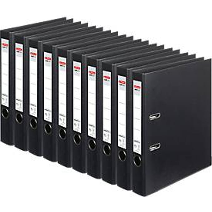 herlitz ordner maX.file protect plus, A4, rugbreedte 50 mm, 10 stuks, zwart