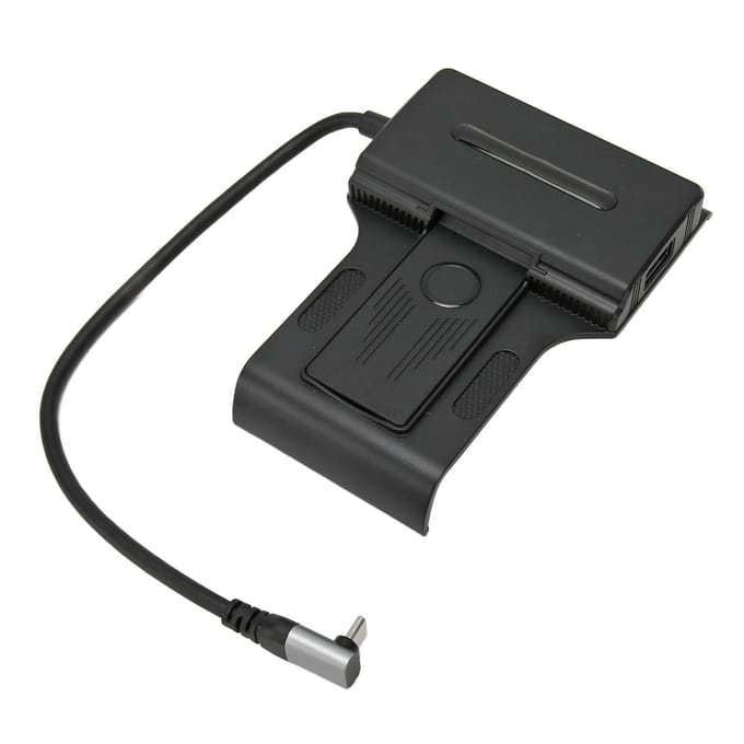 pour Station d'accueil Steam Deck 5 en 1 Type C vers PD Interface multimédia HD 2.0 USB3.0 2xUSB2.0 Station d'accueil pour console de jeu black