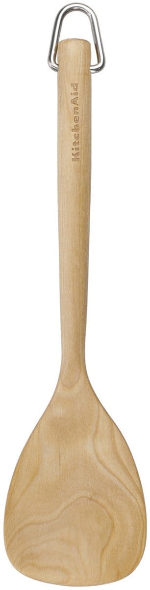 Spatel met Korte Draai, 30 cm, Berkenhout, Bruin - KitchenAid