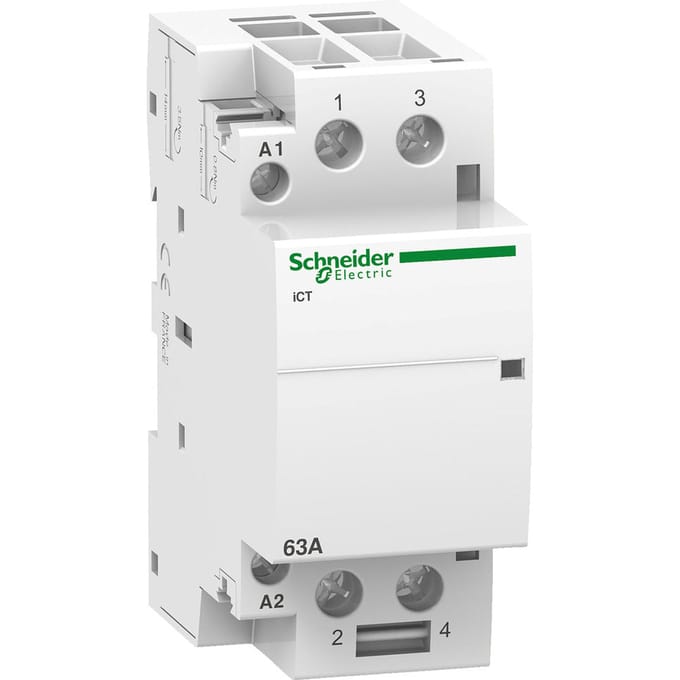 Schneider Electric ICT 63A Dual NO Modulaire Contacteur - A9C20862