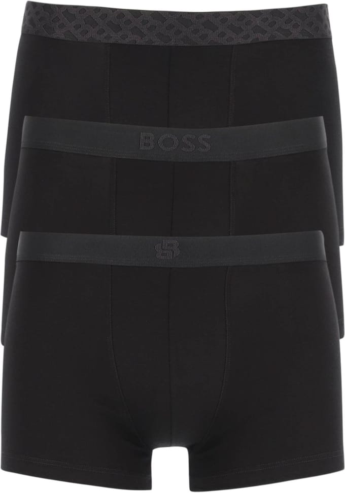 HUGO BOSS ONE trunks (3-pack) - heren boxers kort - zwart