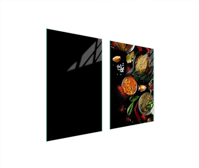TMK ArtDeko - Snijplank - Glas - 65x52 cm - Decoratieve Bescherming