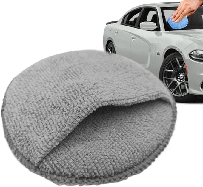 Auto Poets Pad - Detailing Tool - Lak Onderhoud - Ergonomisch Ontwerp - 12.5 cm - Grijs Blauw