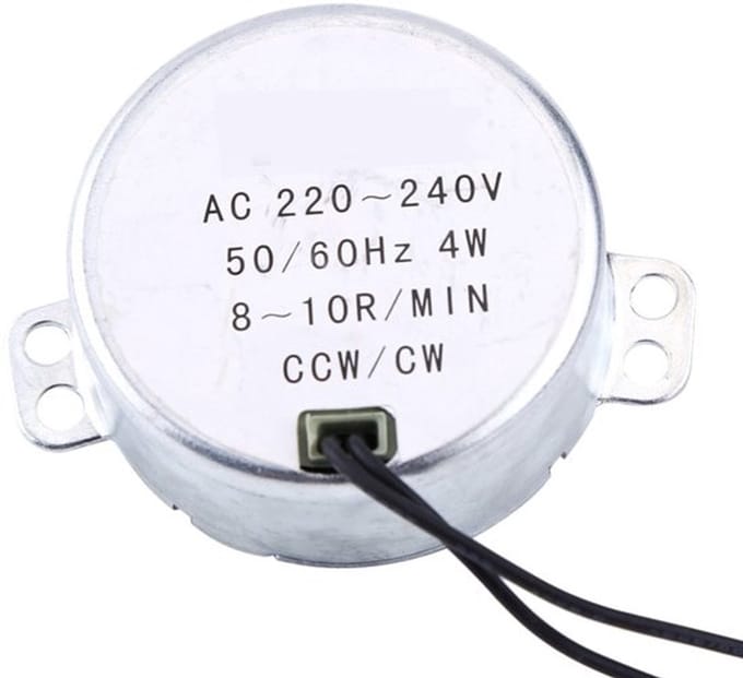 Dailygoody - Rotatable Synchronous Motor 220-240V Ac 4W 50/60Hz