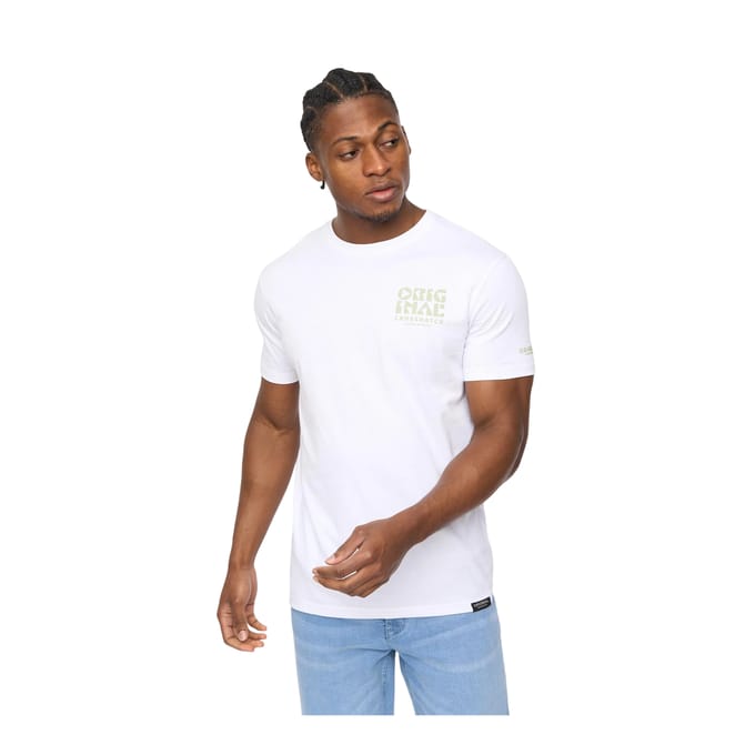 Crosshatch Heren Wellmoores T-Shirt (Wit)