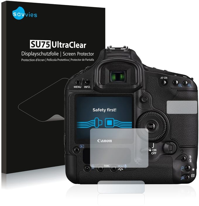 Savvies - Screenprotector voor Canon EOS 1D Mark III - Folie Beschermfolie transparant 6 Stuks