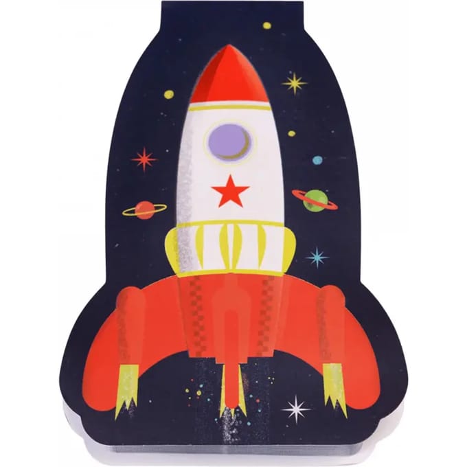 Raket-notitieblokstickers voor kinderen Rex London